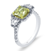 2.79ct.tw. Diamond Ring. Radiant Fancy Yellow 1.61ct. GIA Certified. 18K Two-Tone Gold DKR003424